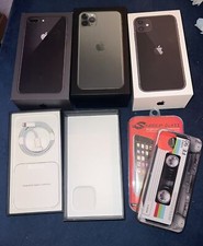 APPLE iPhone 8 Plus, 11, 11 Pro Max 13 Pro Max EMPTY BOXES  Charger, Cord, Case
