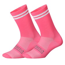 Calcetines reflectantes de ciclismo bicicleta ciclismo deportes calcetines deportivos XC BMX rosa