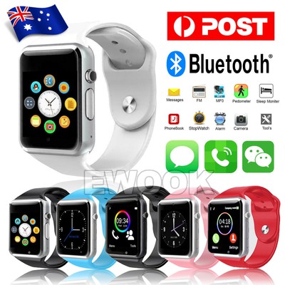 bluetooth smart wrist watch a1 gsm phone for android samsung iphone man women