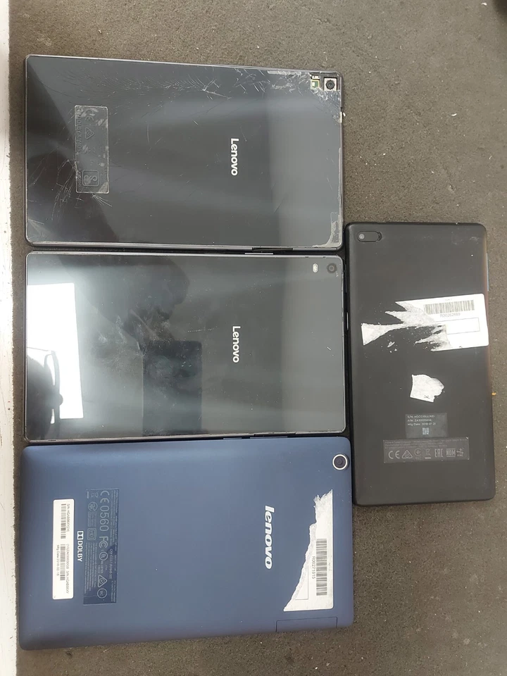 4X Lenovo Tablet JobLot Bundle (Damaged/Faulty) For Parts Only — Untested — #16 - Image 2 of 4