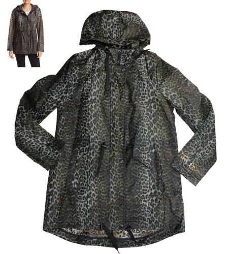 Aqua Leopard Print Zipper \u0026 Snap Front 