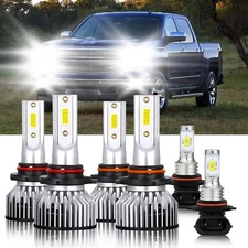 For Chevy Silverado 3500 2003-2006 LED Headlight Bulb Fog Light Combo 6000K