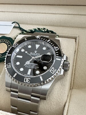 New Rolex Submariner 116610LN 40mm Steel Ceramic Black Dial Complete Set 2021