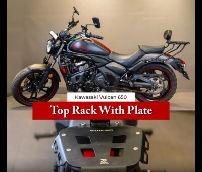 ''TOP RACK WITH PLATE & SOZIUS BACKLEHNE, BLACK'' passend für KAWASAKI VULCAN 650