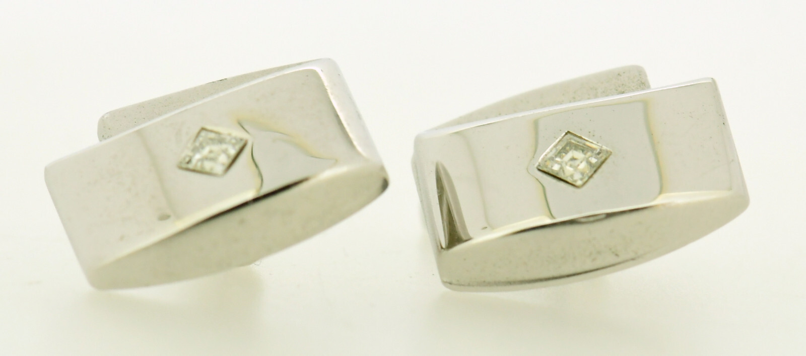 Modern 925 Silver Classic Simple Rectangle Orname… - image 1