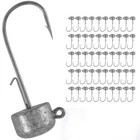 50Pcs Ned Rig Jig Heads Hook Bass Crappie Trout Fishing Hooks 1/8 3/16 1/4 oz
