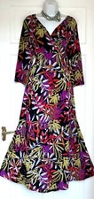 JOANNA HOPE FLORAL PRINT JERSEY MIDI OCCASION PARTY DRESS SIZE 20