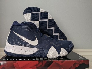kyrie 4 navy and white