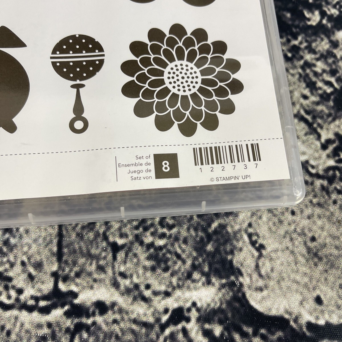 Stampin' Up BUTTON BUDDIES 8-Pc Stamp Set Rubber 122737 | eBay