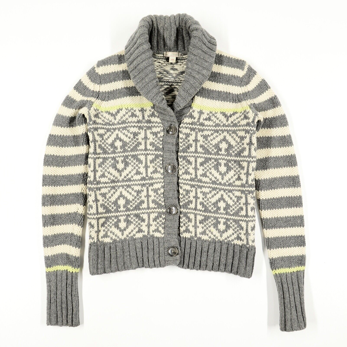 GAP Designed Crafted Shawl Collar Cardigan Lambswool Women