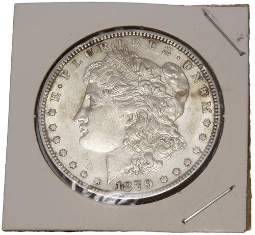 New Listing1879 Morgan Silver Dollar Philadelphia Mint Naturally Toned XF Raw Coin