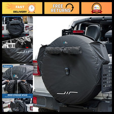 Spare Tire Cover With Camera Hole For 30-33 Tires Windproof Dustproof Fits