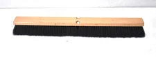 Wooden Brush Head Replacement 30" L Black Bristles Floor Sweeper Tool HEAD ONLY