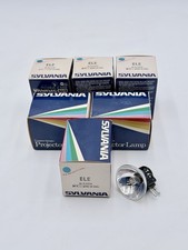 Sylvania Tungsten Halogen Projector Lamp, ELE 80W 30V Blue dot Lot Of 6 NOS VTG