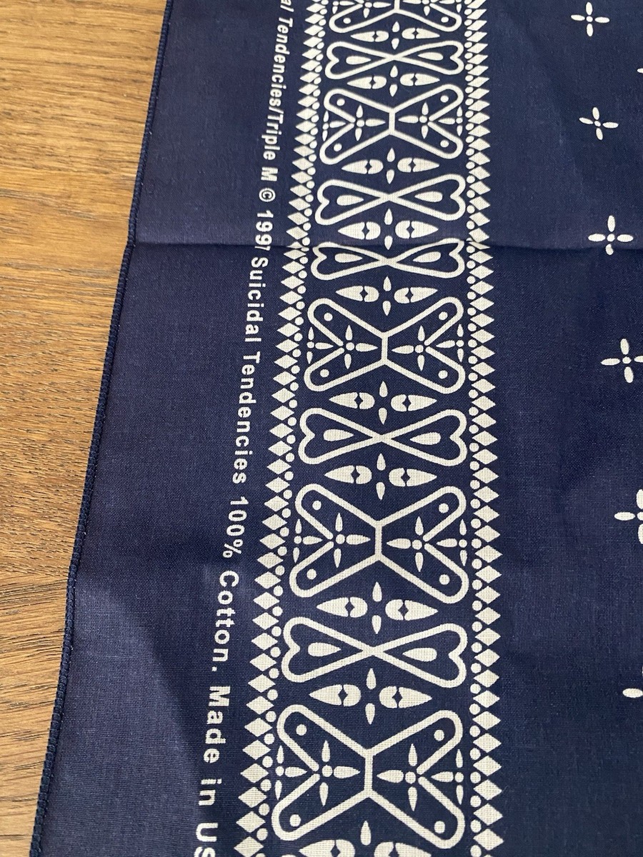 Suicidal Tendencies Bandana 21” Cotton 100% Made in USA Logo
