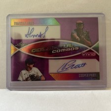 2025 LEAF VIVID - COOPER PRATT/FRANKLIN ARIAS COLORFUL COMBOS DUAL AUTO #1/7