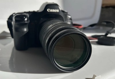 Canon EOS 5D 12.8MP Digital SLR Camera Body w/ 75-300mm Lens, Strap