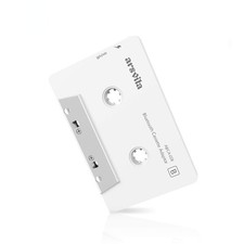 Arsvita Car Audio Bluetooth Cassette Adapter, Tape Player Small, White