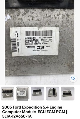 2005 Ford Expedition 5L1A-12A650-MB Computer Brain Engine Control Module ECM ECU