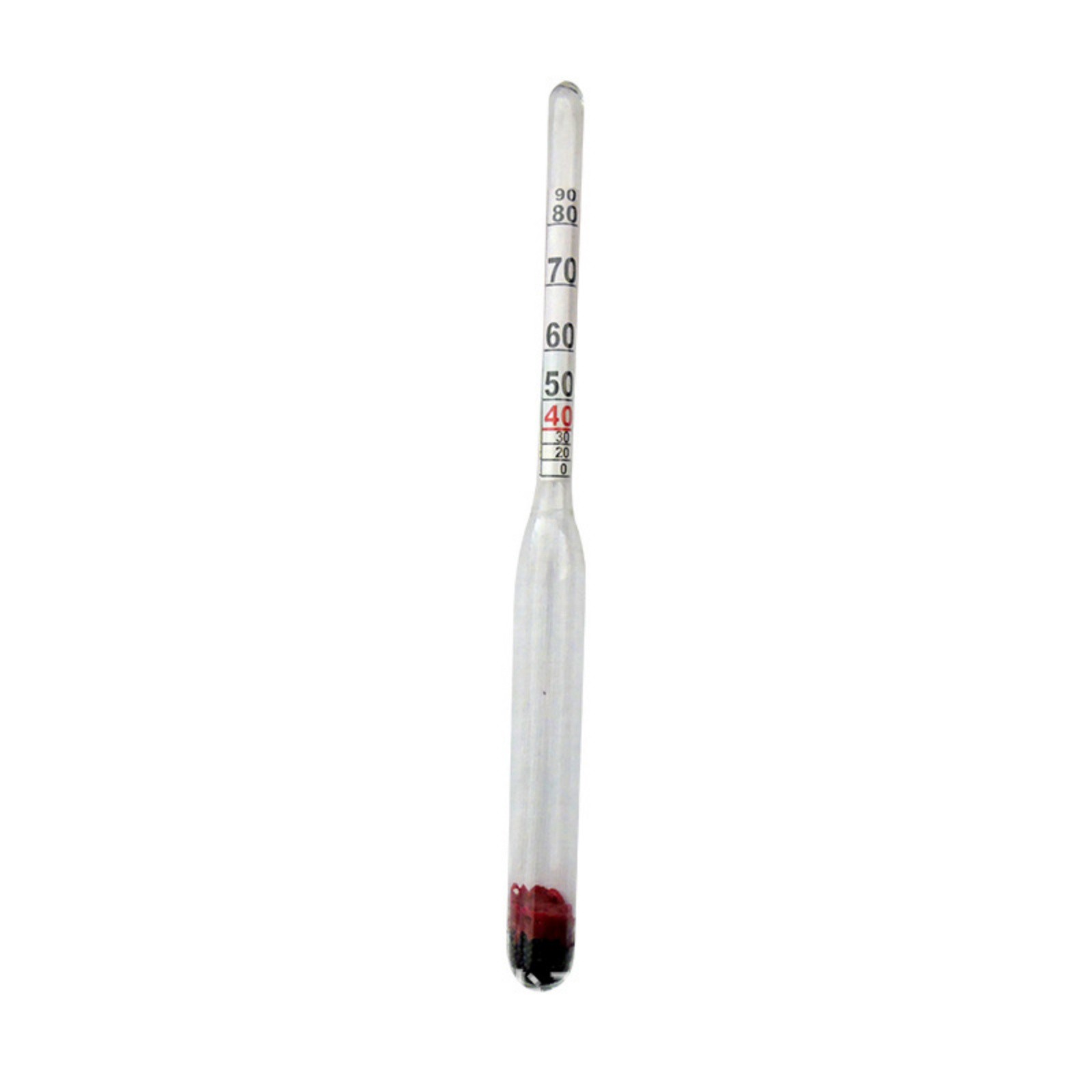 Alcohol Meter Kit 0-96% Glass Hydrometer for Beer Mead Wine Making with Storage