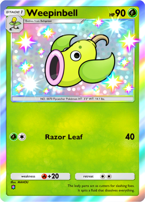 weepinbell pokemon card Pokemon - Weepinbell (64)