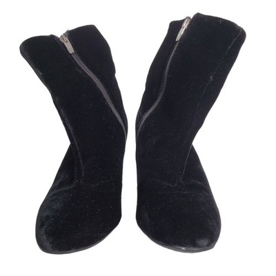 Lauren Ralph Lauren Bridgett Velvet Ankle Bootie Boots Size 9