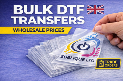 Große Menge benutzerdefinierte Logo Transfers druckfertig Großhandel DTF UK