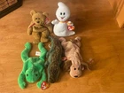 Ty Beanie Baby Lot Of 5 Vintage Stuffed Toys 1990s With Tags. See Pictures!