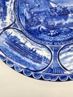  Rowland & Marsellus Flow Blue 10" Cabinet Plate Landing of Hendrick Hudson — photo 7