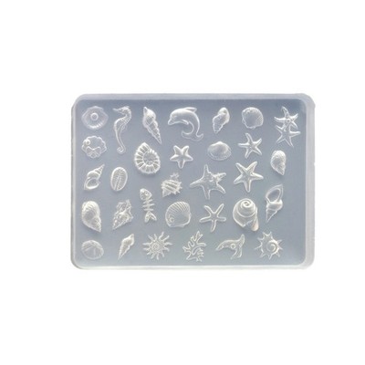Quick Setting Transparent Seashells Mold For Nail Enhancement And Creative