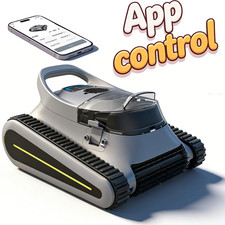 Robotic Pool Cleaner for All Pools, 180W Motor/Up to1000 Sq. Ft,Smart Navigation