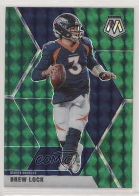2020 Panini Mosaic Green Mosaic Prizm Drew Lock #66 2l4