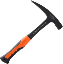 Rock Pick - 28 oz Geological Hammer with Pointed Tip-Masonry Orange&black 