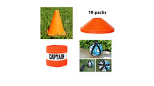 Football Training Kit Set – 10 Disc Cones + Captain Armband + Ball Net Holder UK