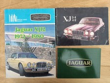 Lot 3 pcs Book, Brochure JAGUAR XJ 12 3.4 4.2 Catalog Brochure Car Sales Ita