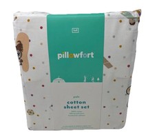 Pillowfort Pals Cotton Kids' Full Sheet Set Bedding Kids OEKO-TEX Certified