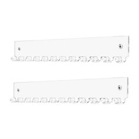 Acryl-Halskettenhalter 2Er-Pack Wandmontierter Schmuckorganizer Mit 12 Hake7499