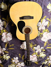 Martin Smith full size guitar with case, strings and picks