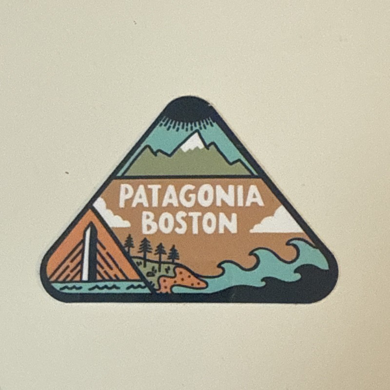 Patagonia Boston Sticker Decal Massachusetts Exclusive Limited
