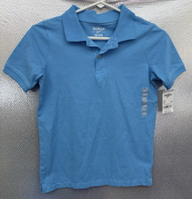 Oshkosh B’gosh Shirt Kids Sz 10/10A Blue Short Sleeve Polo Shirt Prep School NWT