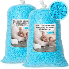 Bean Bag Filler, 10Lbs Shredded Memory Foam Filling, Soft Pillow Stuffing Bean B