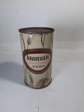 VINTAGE KRUEGER BEER FLAT TOP CAN G. KRUEGER BREWING CO NEWARK NJ No Holes
