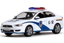 Title:1/43 Mitsubishi Lancer EX China Police White DiecastItem Specifics:- C