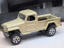 2018 Matchbox Jeep Willys 4x4 Mb123tanbrown Bedgrayroad Triploose