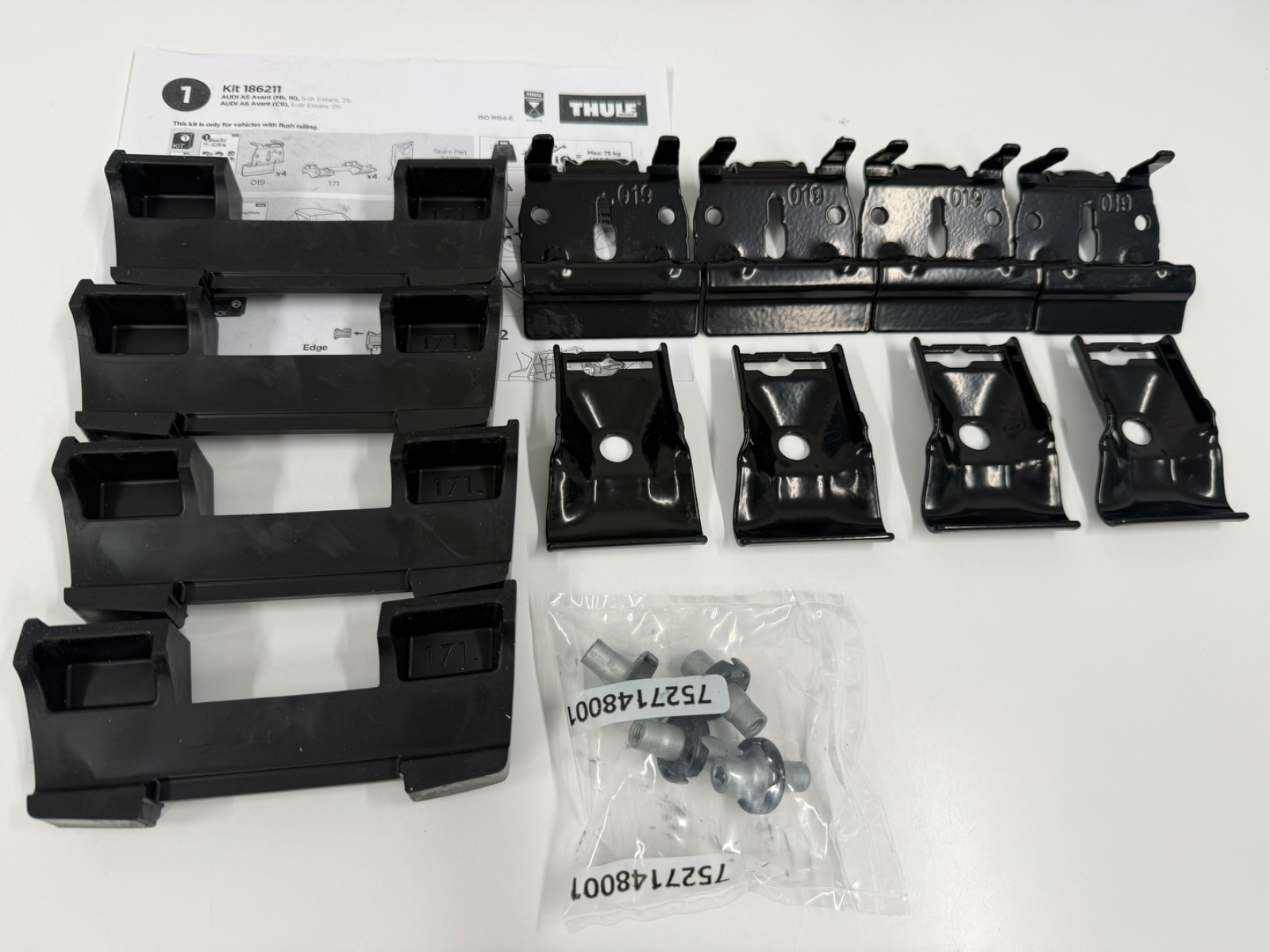 Thule Fitting Kit 6211 no box fits AUDI A5 Avant (Mk. III), 5-dr Estate, 25-