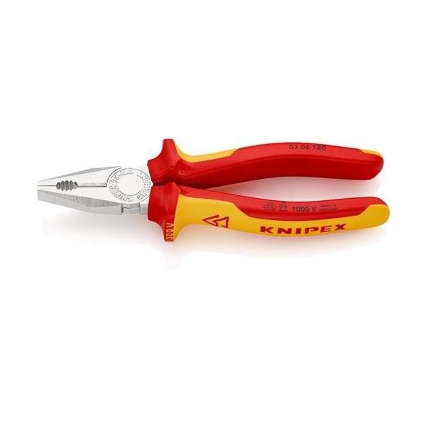 Knipex Kombizange L.180Mm Mehrkomp.-HüLlen Verchr.Vde Knipex-Werk Kombizangen-image