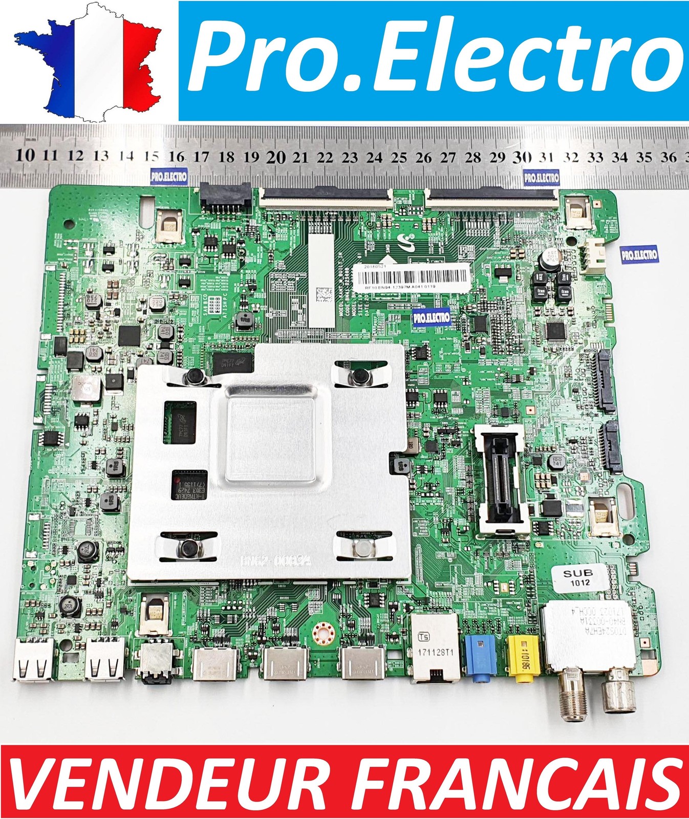 Réparer écran noir Samsung UE65MU6655 avec la carte BN94-12397K d'origine