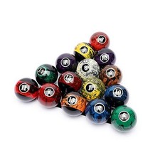 Professional Pool Balls/Billiard Balls Set, Complete 16 Balls for Pool Black