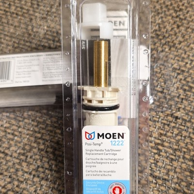 Moen 1222 Posi-Temp One-Handle Faucet Cartridge – Replacement For Tub/Shower, Brass & Plastic, 1-Pack, Genuine OEM