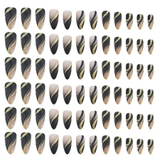 6 Boxes Glitter Nail Stickers False Nails on Accessories Artificial for Women